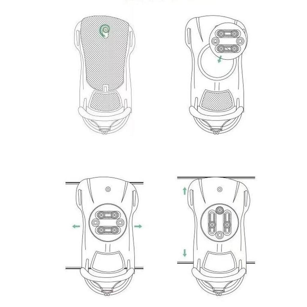 Adult Snowboard Binding Equipment, Adjustable, Lightweight, for Sliding And Sports.