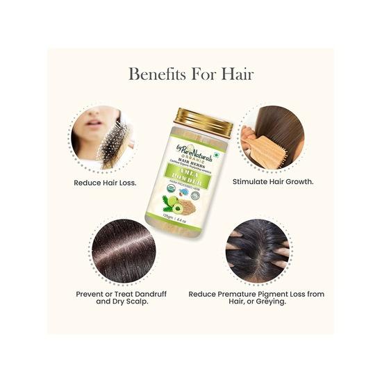 Organic 100% Natural Amla Powder for Hair Growth & Face Care - 125g