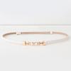 Solid Color Thin Women Belt PU Leather Decorative Waistband New Waist Chain  for Dresses