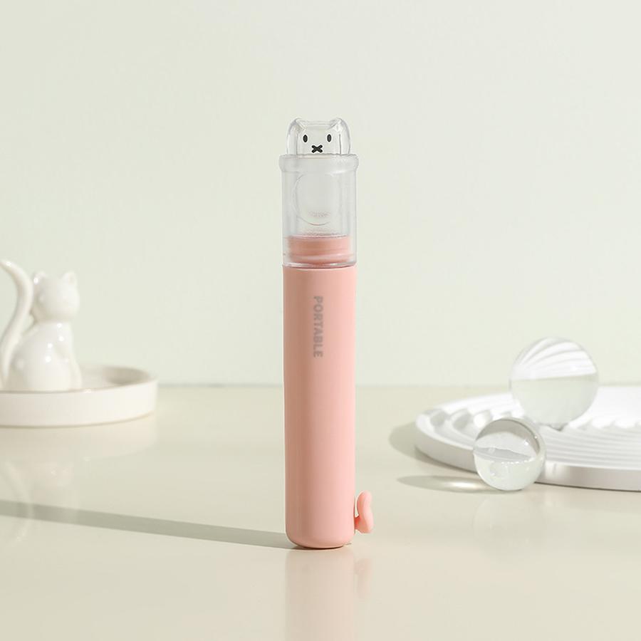 Original 2-in-1 Portable Toothbrush Set Dental Care Kit Travel Essential Soft Bristle 17*2.6*2.6cm розовый