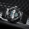 FOXBOX 0046 Fashion Custom Logo Men Digital Watch Latest Silicone Strap Water Resistant Double Display in Stock Casual Watch