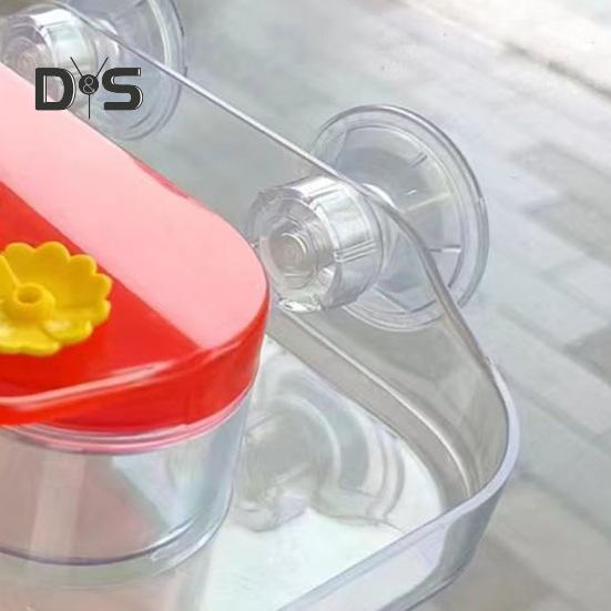 Kolibri-Futterspender fürs Fenster, Vogel-Futtertablett aus Kunststoff mit 4 Futteröffnungen, starker Saugnapf, Kolibri-Futterspender für draußen