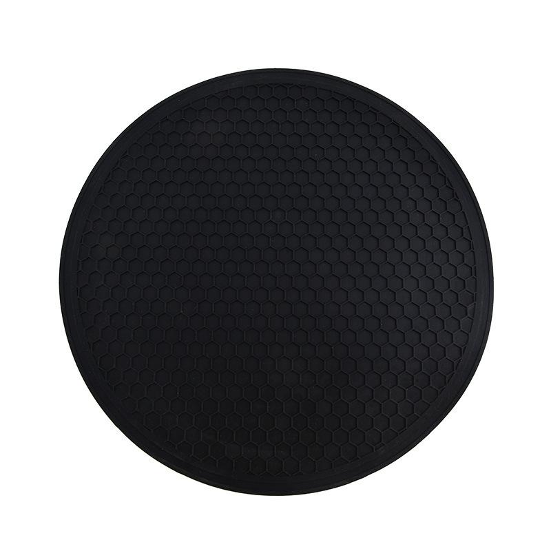 Tappetino da Tavola e Microonde in Silicone a Nido d'Ape - Rotondo, Multifunzionale, Isolante, Anti-scottatura, Ideale per Ciotole, Piatti e Casseruole.
