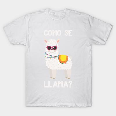 T Shirt Women Como Se Llama Funny Spanish Llama Harajuku Print Kawaii Tshirt Summer Short Sleeve Female T-Shirt Top Tee