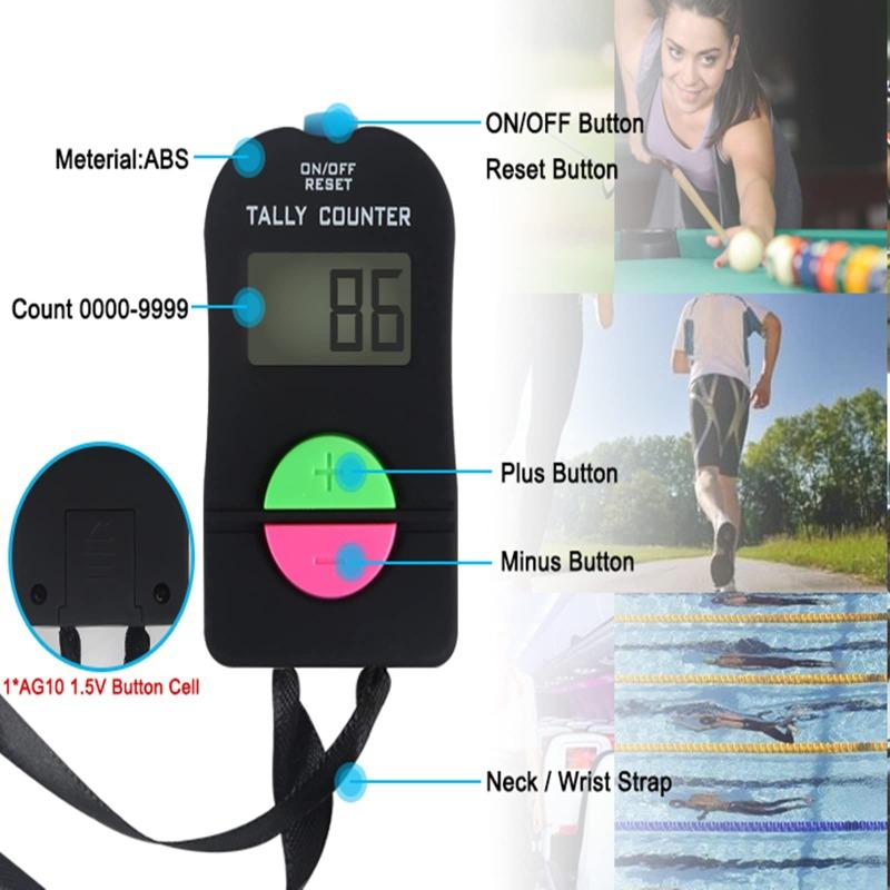 1PCS Lightweight Golf Score Stroke Mini Clicker Digital Counter Electronic Counter 6.3x3.4x1.5cm