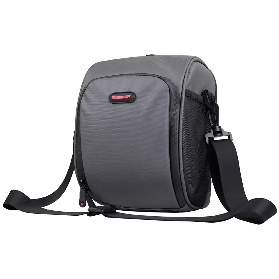 

Multifunctional Waterproof Bicycle Handlebar Bag, Front Tube Pocket with Rain Cover, Commuter Shoulder Bag for MTB Bike Accessories сірий