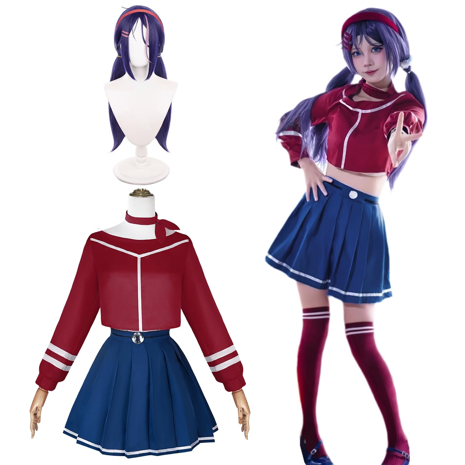 

Костюм Мисайд Мита Героиня с Костюмом для Взрослых для Культурных и Сценических Выступлений Размер Парика [Отличное Качество] Косплей, Парик, Фестивали, Мероприятия, (Мита