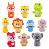 10Pcs Animal Finger Puppet Toddlers Storytelling Playtime Role Playing Cartoon Lion Pig