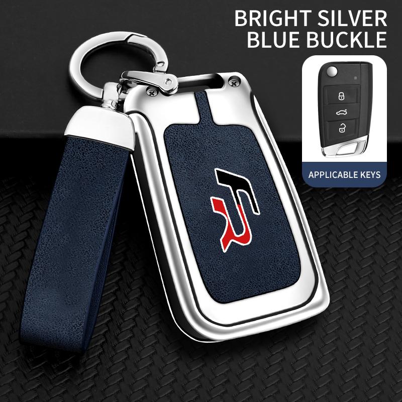 Vrdpn5 Suitable for Seat Ateca Leon FR 2 Ibiza Zinc Alloy Car Key Cover High-end Genuine Leather Car Key Case Buckle Auto Accessories