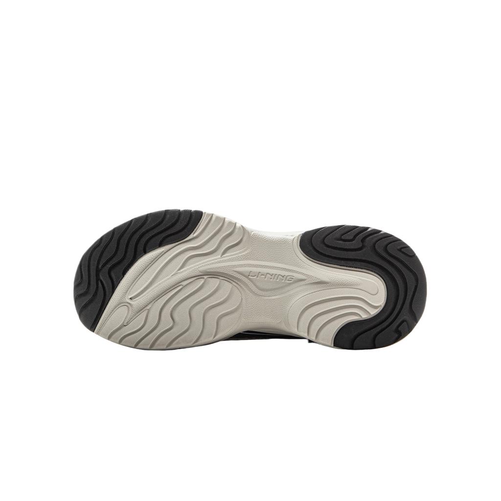 Li Ning Kids Sports Lifestyle Series Comfortable Fashion Versatile Low-Top Casual Shoes Kids Casual Shoes Black Silver YKCV074-11