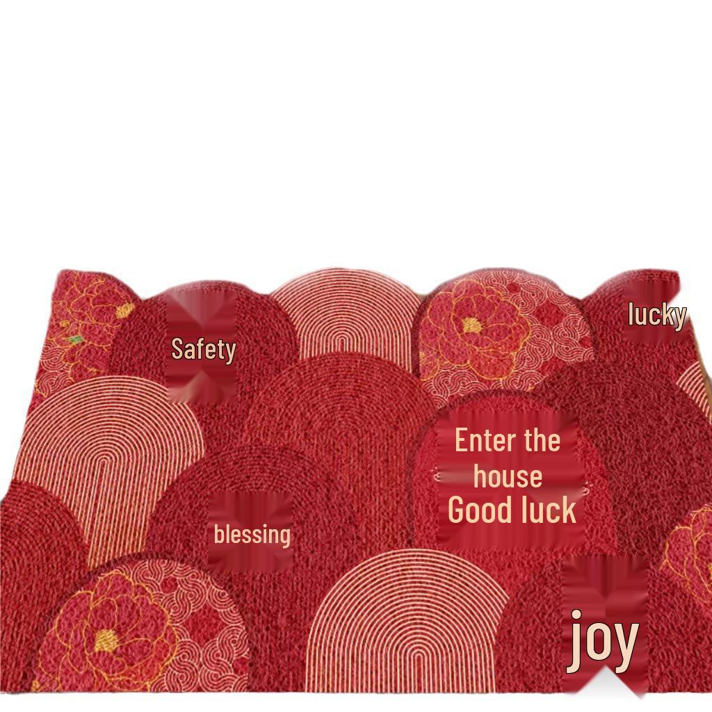 Chinese Style Loop Pile Doormat - Dirt-Resistant, Mud-Wiping, Non-Slip, Easy-to-Clean Entrance Mat for Hallway