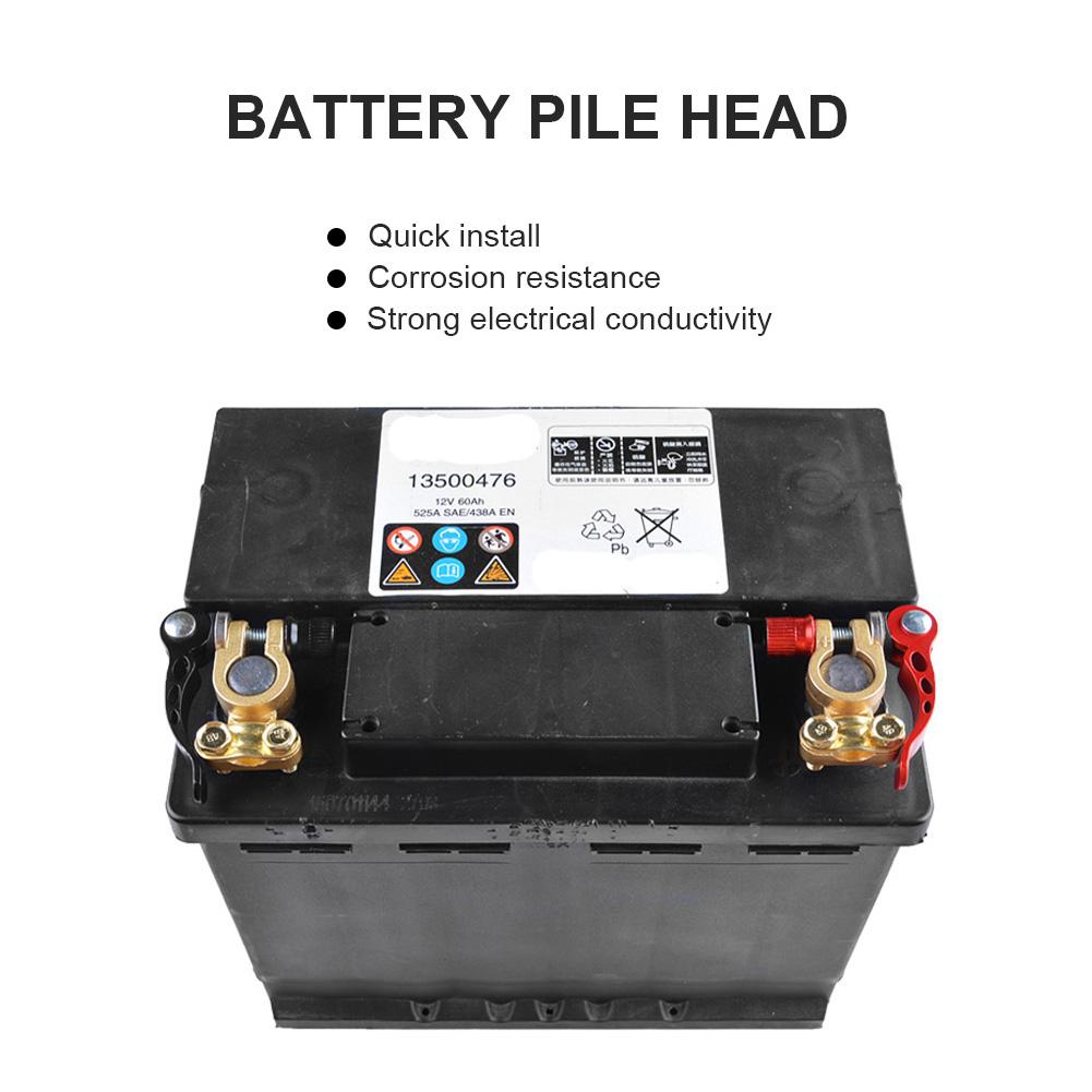 Vrchní svorky autobaterie Rychlé odpojení Svorky baterie Měděné kabelové oka Kabelová svorka Šroubové připojení Sada Auto Loď