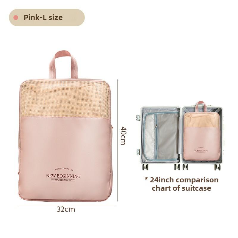 Travel Compression Packing Cubes Waterproof Nylon Bags for Suitcase, Underwear Organizer & Clothes Storage Vacation Essentials