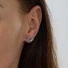 SHIXIN 6 Pair Goth Skull Bat Cross Stud Earrings for Women Punk Heart Guitar Skeleton Drop Earrings Vintage Halloween Jewelry