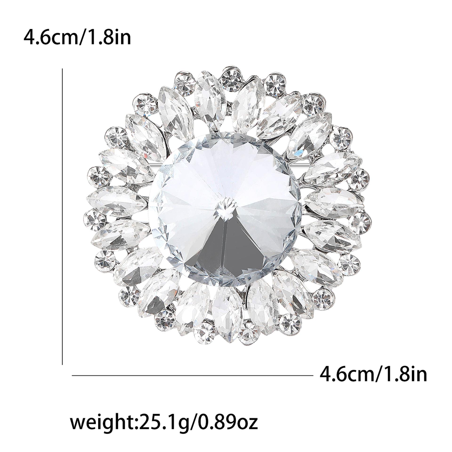 

Темперамент сплав полный бриллиант цветок брошь модный женский костюм платье корсаж украшение булавка