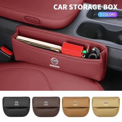 Car Organizer Box Car Seat Slit Gap Pocket Multifunctional Driver Seat Storage Holder For Nissan X-trail Almera Qashqai Tiida