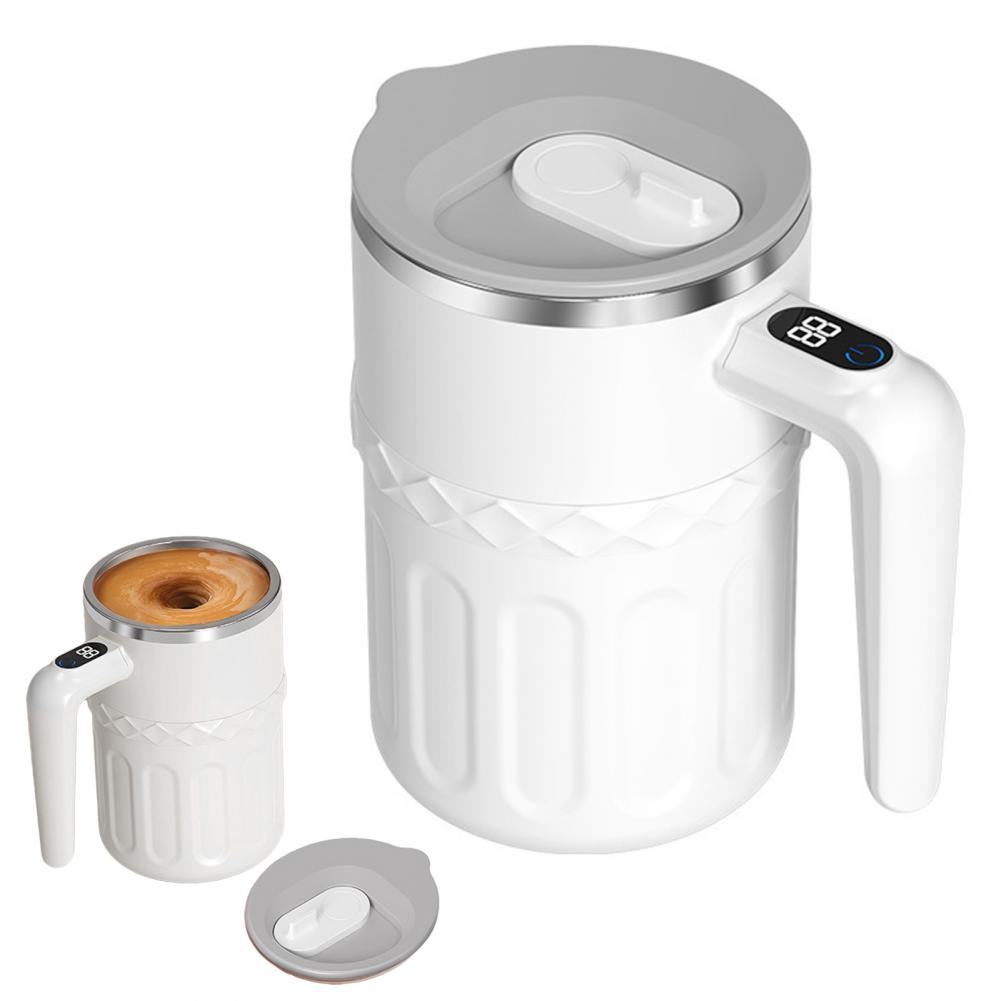 Automatic Mixing Cup Leak-proof Portable Cup Automatic Stirring Coffee Mug with Temperature Display Rechargeable Electric