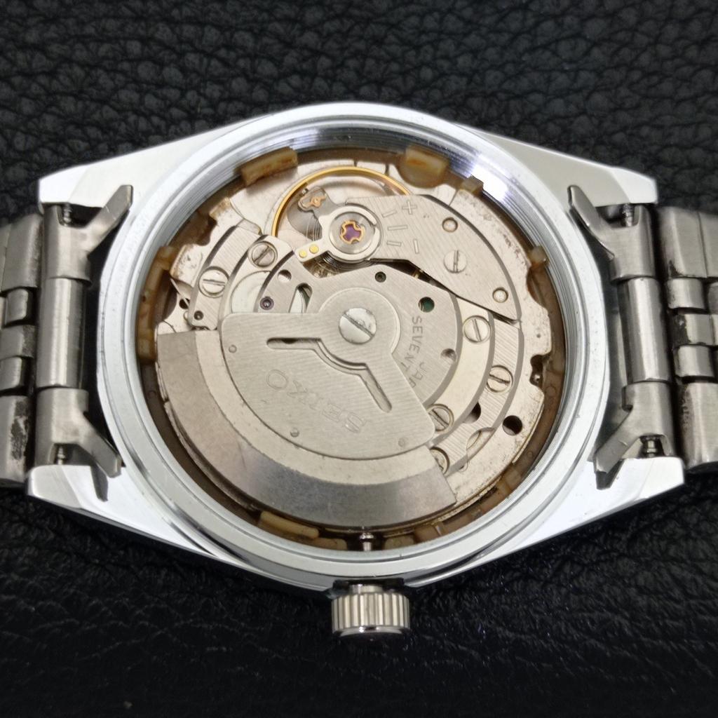 MENS VINTAGE REFURBISHED SEIKO 5 AUTOMATIC JAPAN WHITE DIAL WATCH a440363-9 Sk-a440363-1