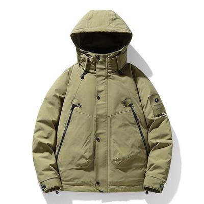 Jacket Down Jacket Men's Winter Thickened New Warm Outdoor Mountaineering Hooded Jacket