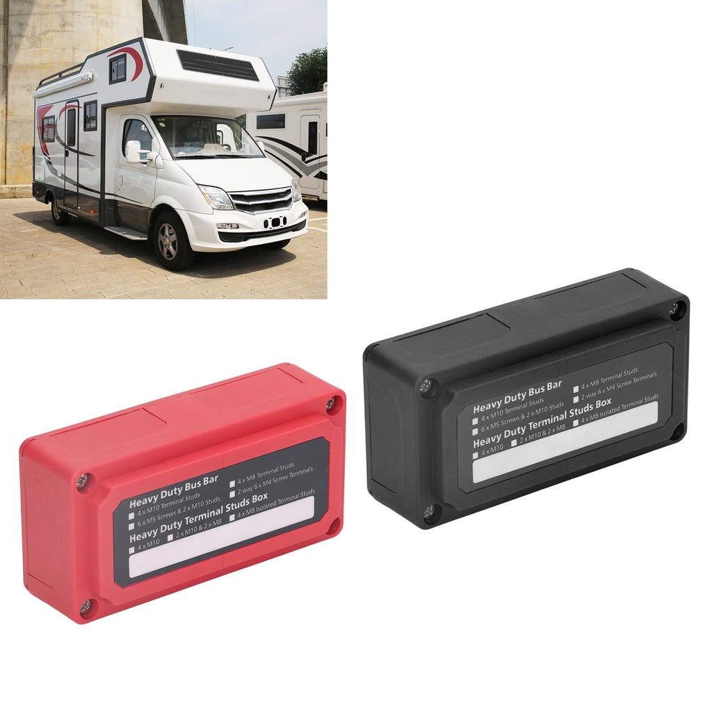 Power Distribution Block M8 Screw Terminal Bus Bar  48V 300A for Automobile Boat