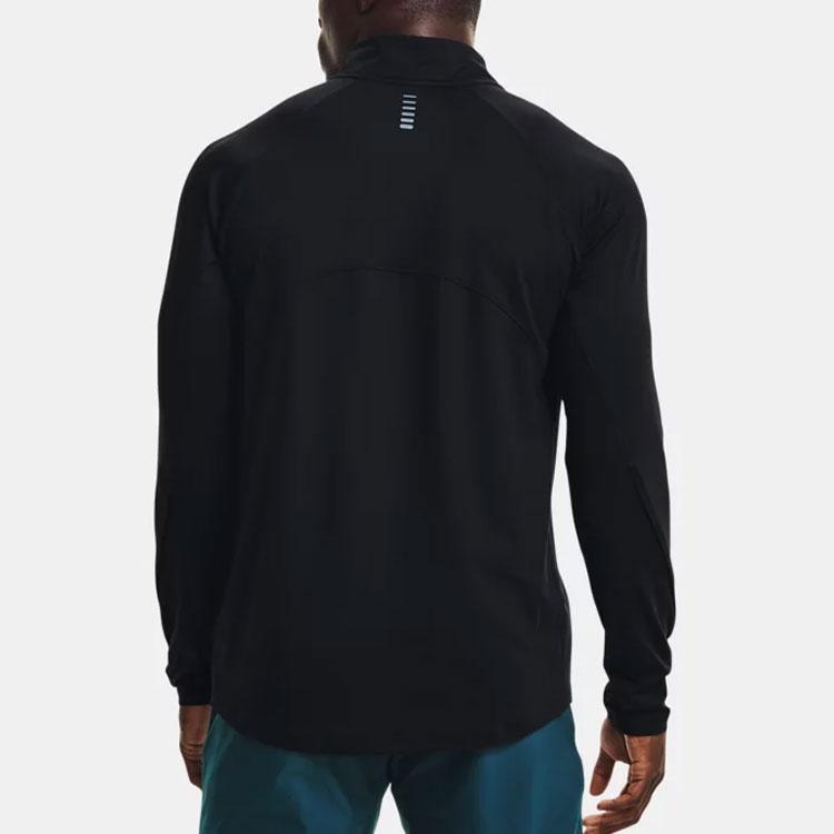 Under Armour Qualifier 2.0 Half-Zip Solid Running Sweatshirt Men Tops Black 1365662-001