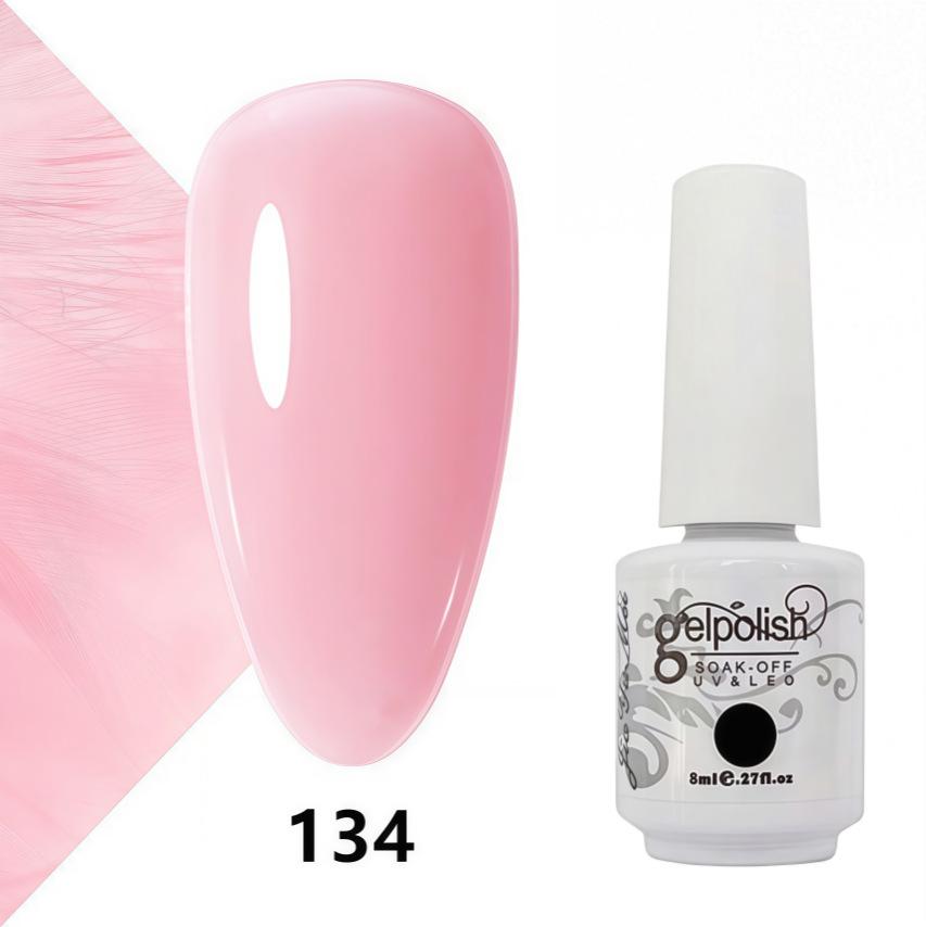 Amber Gel Polish Set: Gel Polish Manicure Kit with Whitening, Base Coat, and Sealer.