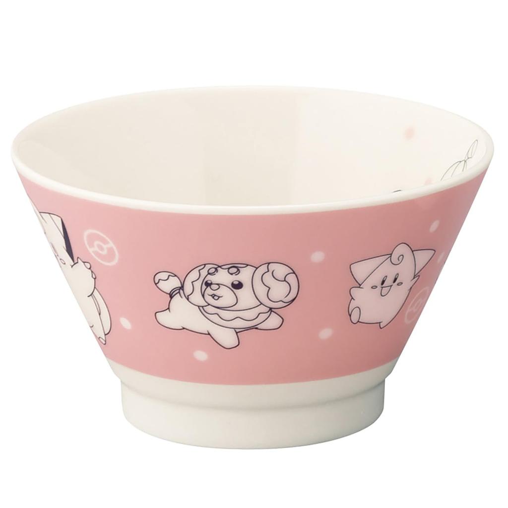 Yamaka Shoten Rice 12 X Fairy Type Series "Pokémon" Bowl, Approx. 7cm, 360ml, Style, Pokémon Merchandise, Tableware, 3, Pink, PM271-351