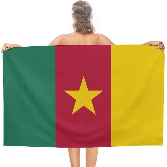 Cuban Flag Beach Towel,Oversized Super Soft Ultra Thin Absorbent Beach Towels for Travel,Quick Dry Double-Faced Pile Towel for Men