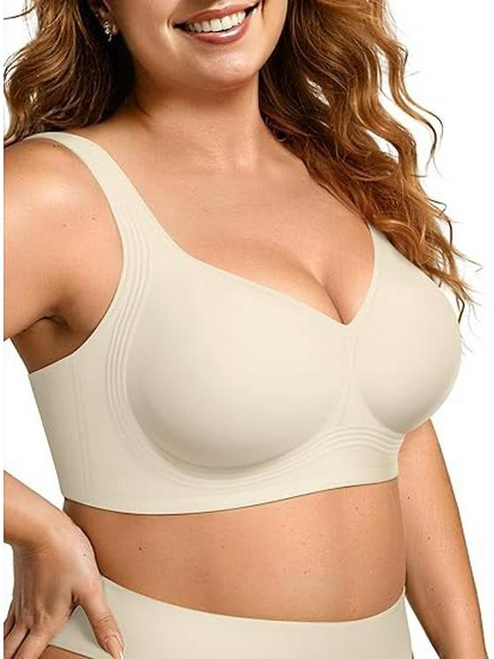 LetsJoli Women's Wire-Free Full Coverage Bra