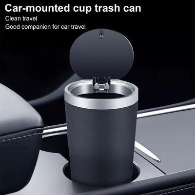 Cup Holder Compatible Portable Car Trash Can Ideal for Everyday Use