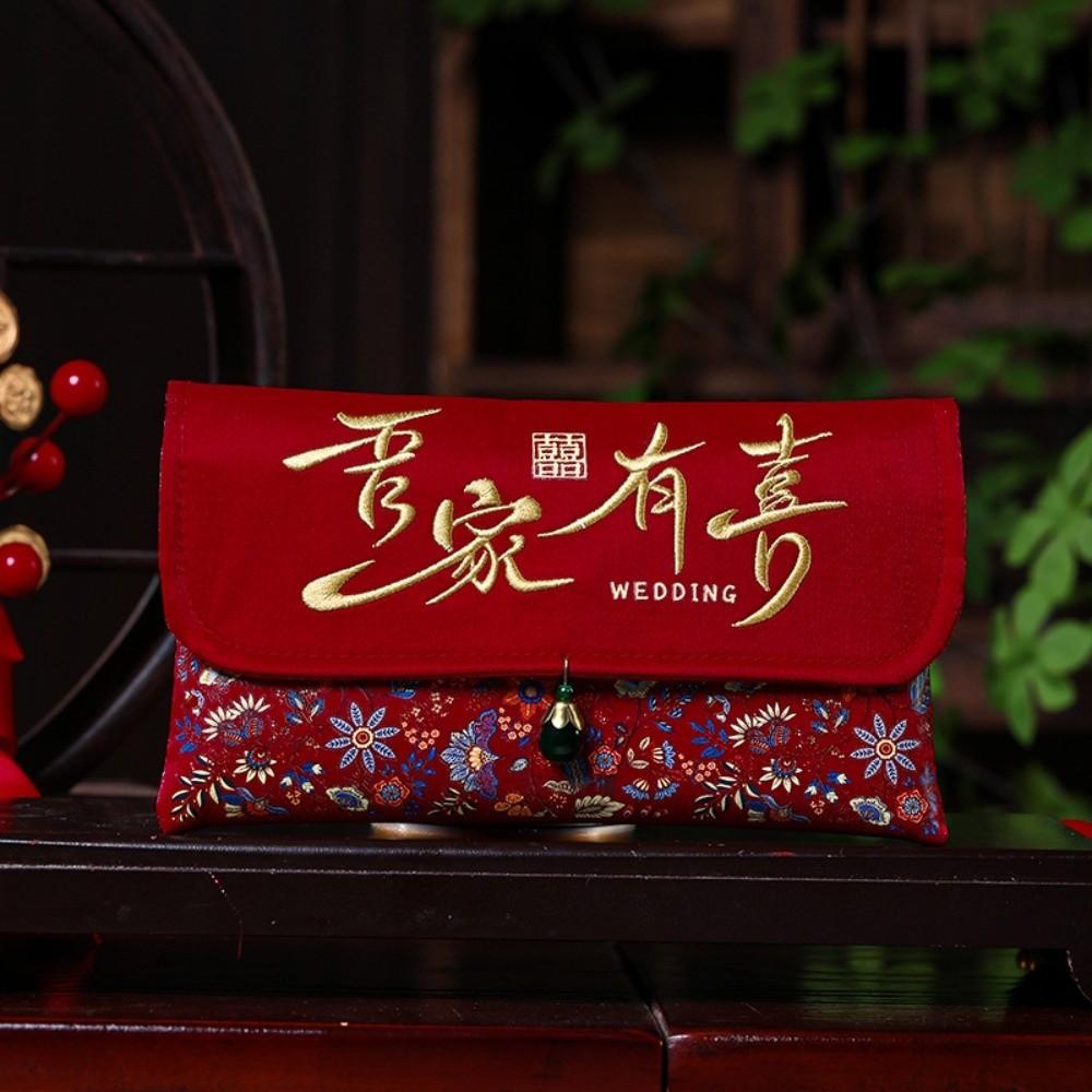 Tassel Design Brocade Red Envelope Best Wishes Money Bags  Wedding Birthday
