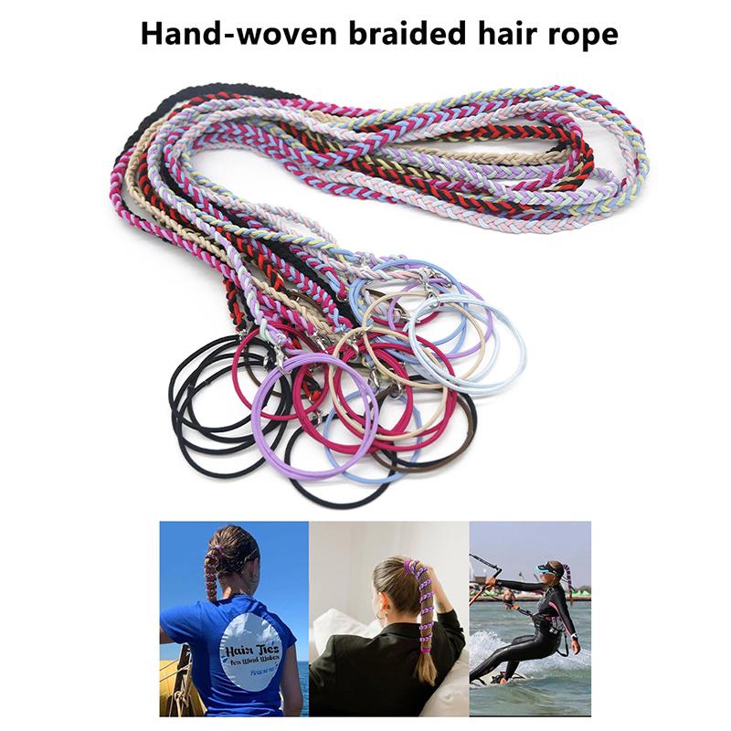 Creatieve Elastische Haarelastiekjes Paardenstaart Houders Voor Vrouwen Meisjes Rekbare Gevlochten Paardenstaart Haarelastiekje Wrap Voor Zwemmen Duiken Surfen