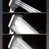 Super Pressurized Square Button Handheld Shower Head Water Pressure Boost