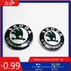 Car Sticker Front and Rear Emblems for SKODA Octavia Fabia Superb Rapid Scala Yeti Kodiaq Karoq Kamiq