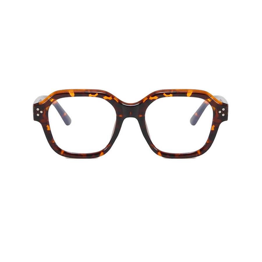 Retro Square Frame Eyeglass Women Leopard Computer Reading Glasses Clear Blue Light Blocking Eyewears Vintage Decorative Goggles