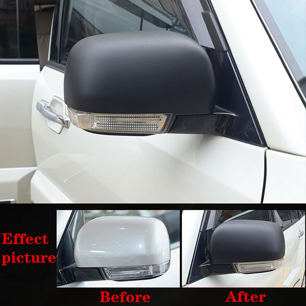 ABS Matte Black Rear View Side Mirror Cover Fit For Mitsubishi Pajero 2007- Car Decoration