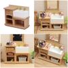 Simulation Miniature Bathroom Sink Model Figurine For 1/12 Doll House Scene Setting Furniture For Craft Project Decors