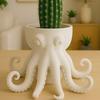 Yousheng 3D Printed Octopus Planter Nautical Octopus Tentacle Flower Pot for Desk Home Decor Ocean Animal Planter for Small
