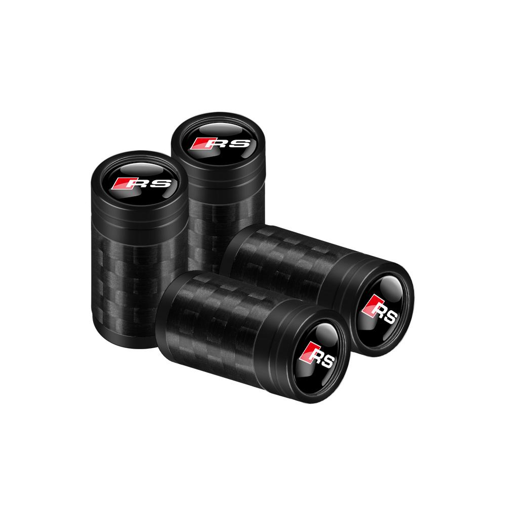 Szénszálas Fém Autókerék Gumiabroncs Szelepfedelek Gumiabroncs Felni Szelepszár Borítások Légporvédő AUDI SLIEN S RS TT QUATTRO A1 A2 A3 A4 A5 A6 A7 A8 modellekhez