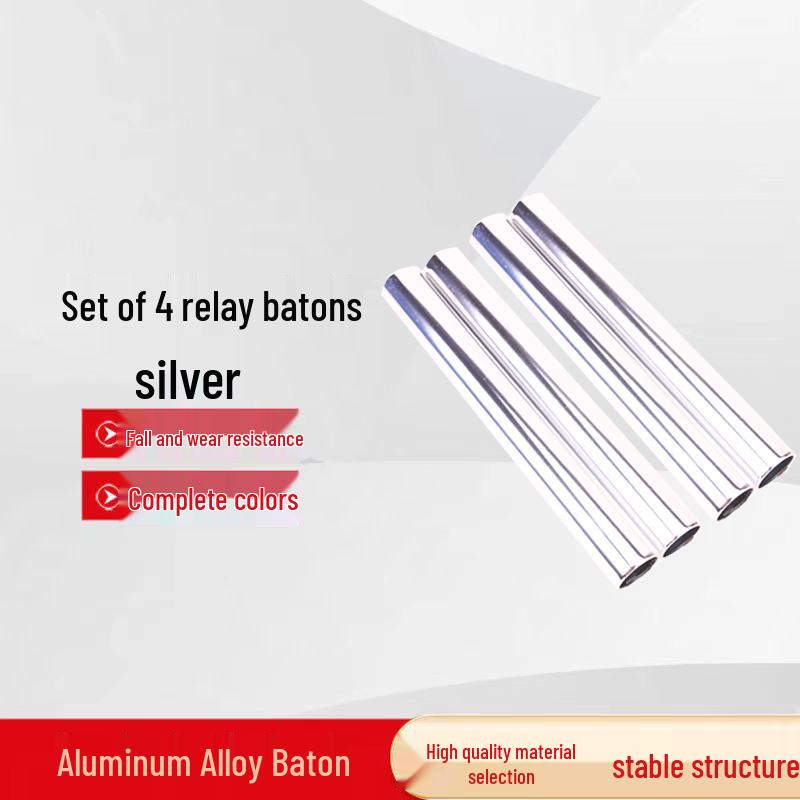 Chi Qi 3.8cm Aluminum Alloy Track & Field Relay Batons (4-pack)