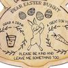 Easter Decoration Tray Bunny Treat Rabbit Shape Wooden Serving Fruits Holiday Snack Candies Desserts Appetizer Snacks Food Charcuterie Board Reusable