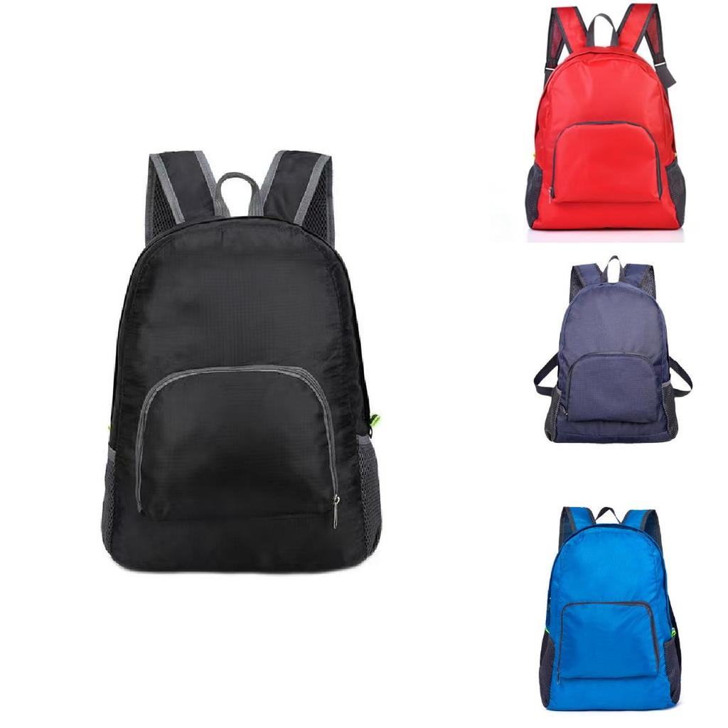 Casual Collapsible Backpack With Breathable Nylon Material For Leisure Trips