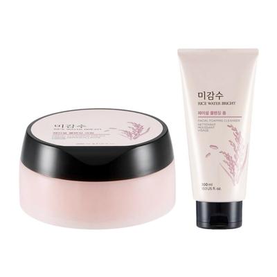 Reiswasser Bright Reinigungscrème 200ml & Schaum 300ml Set