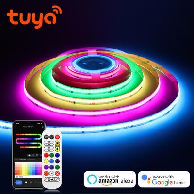 Tuya Smart WiFi COB LED Strip Light adresabil WS2811 IC RGBIC Chasing Neon Bandă Ambient Lampă Alexa Google Home Decor cameră de jocuri