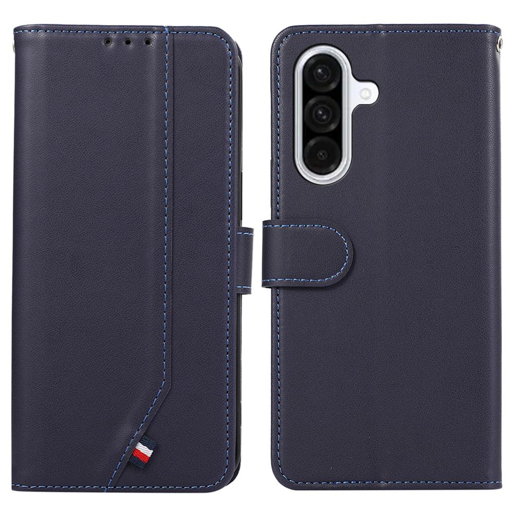 

For Samsung Galaxy A36 5G Case RFID Blocking Flip Leather Phone Cover Blue