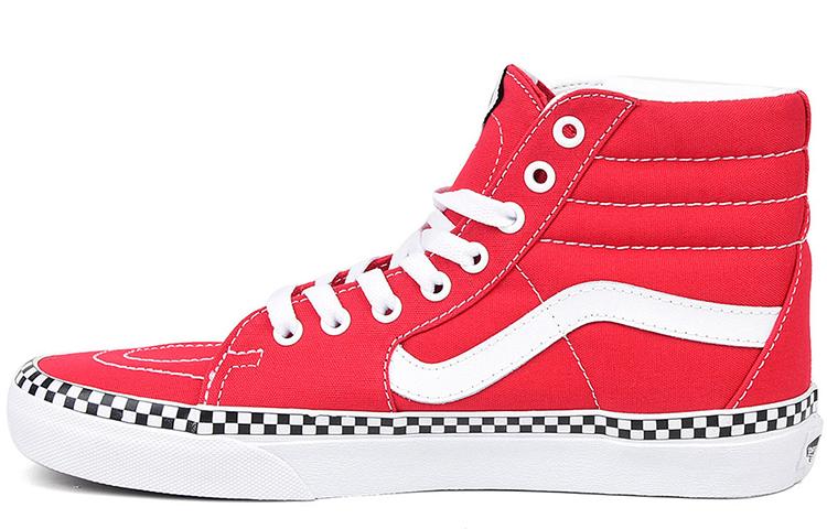 Vans SK8 Hi Check Foxing - Racing Red VN0A38GEVS5 35