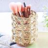 Golden Makeup Brush Organizer Crystal Storage Box 2pcs