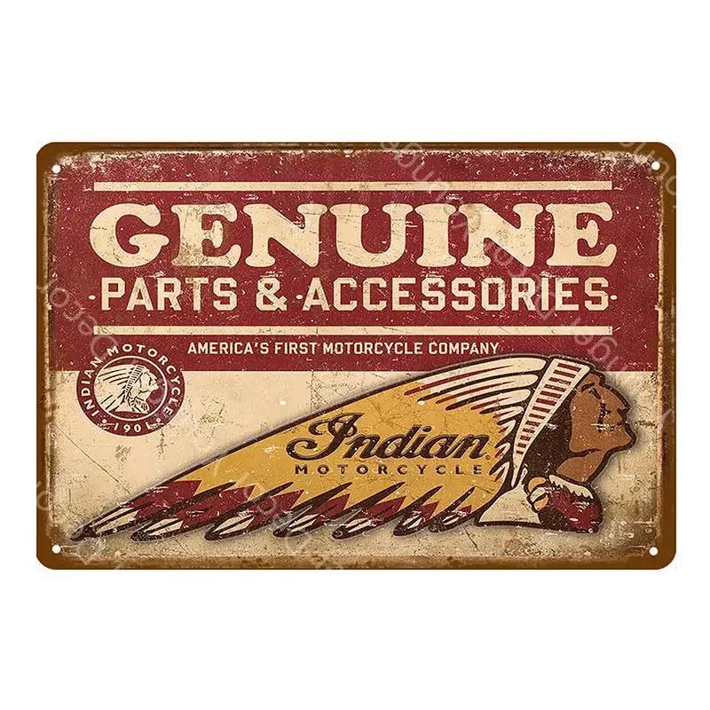 Retro BSA Motorcycles Metal Plate Norton Indian Tin Signs Vintage Metal Poster Garage Decor Club Pub Bar Wall Decoration YJ175