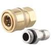Connettore Joiner Convertitore in Ottone Ugello Idropulitrice M22 Femmina a 1/4 Maschio