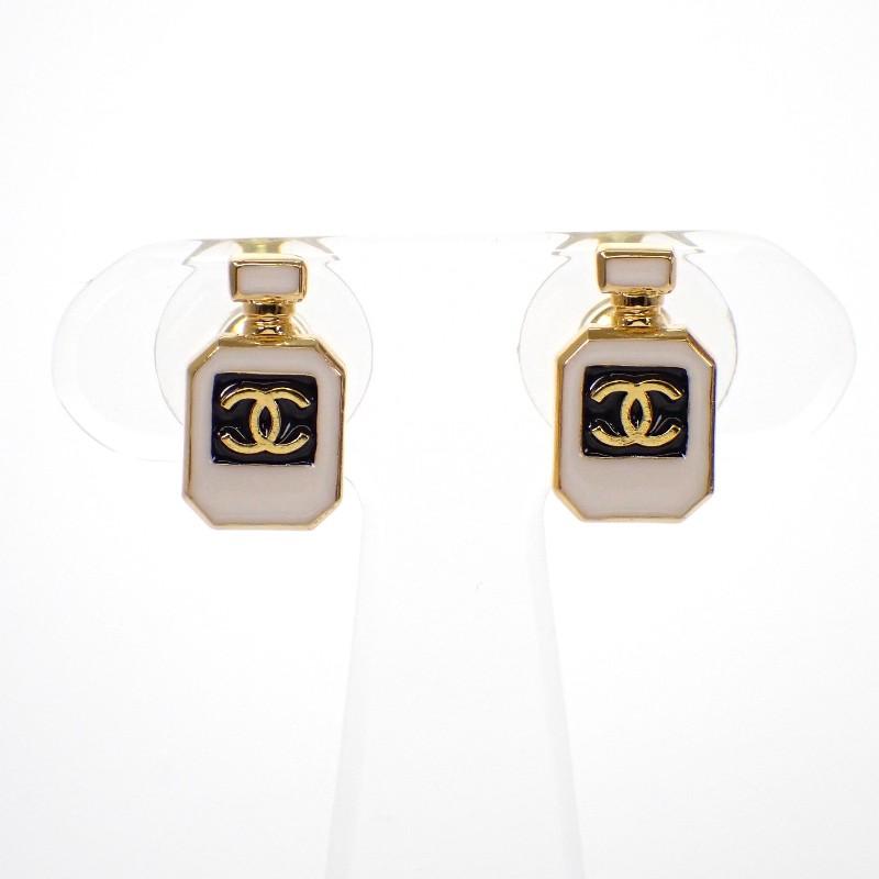 CHANEL  ABF078 Pierce white metal Women